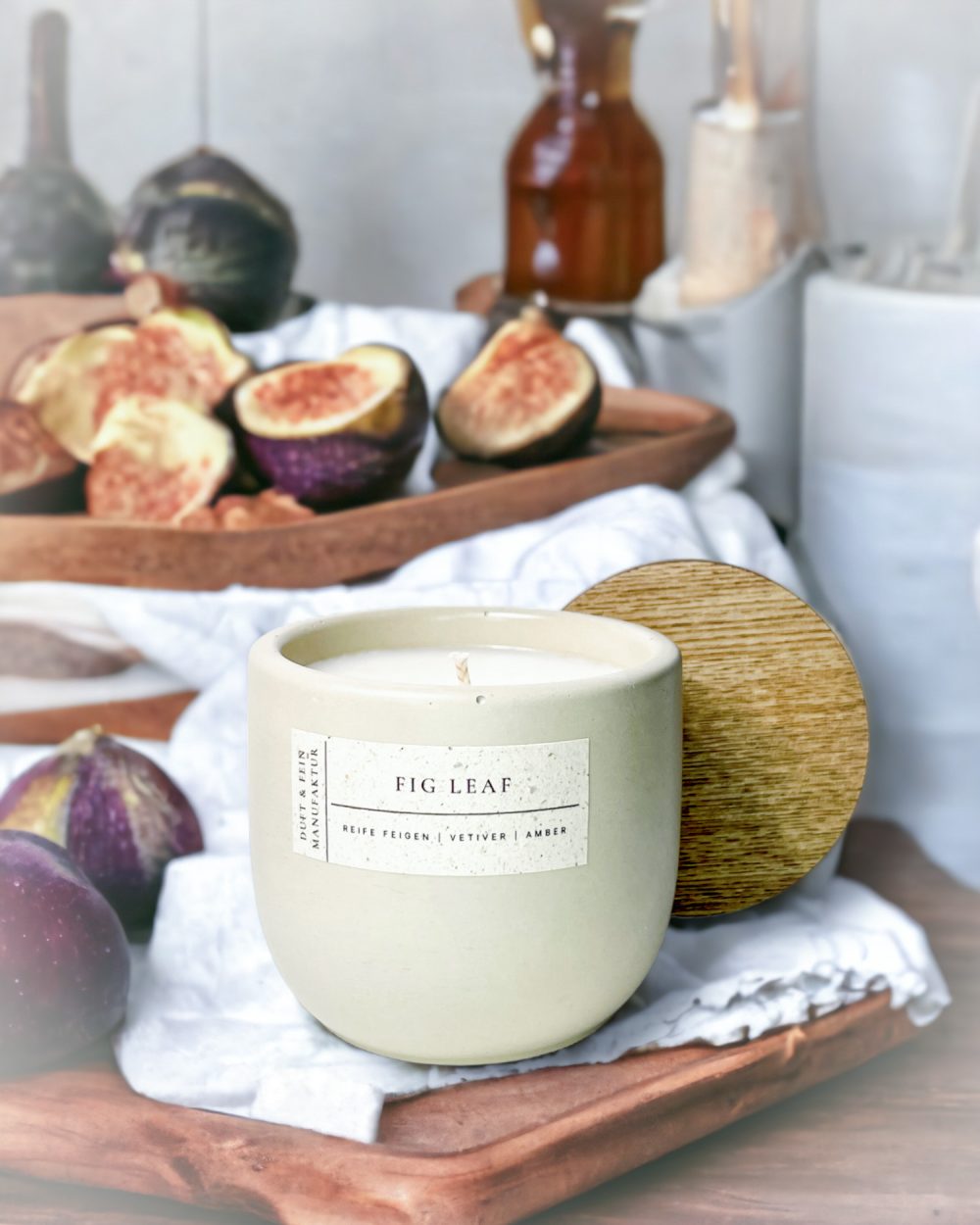 Candle Pot "Fig Leaf"